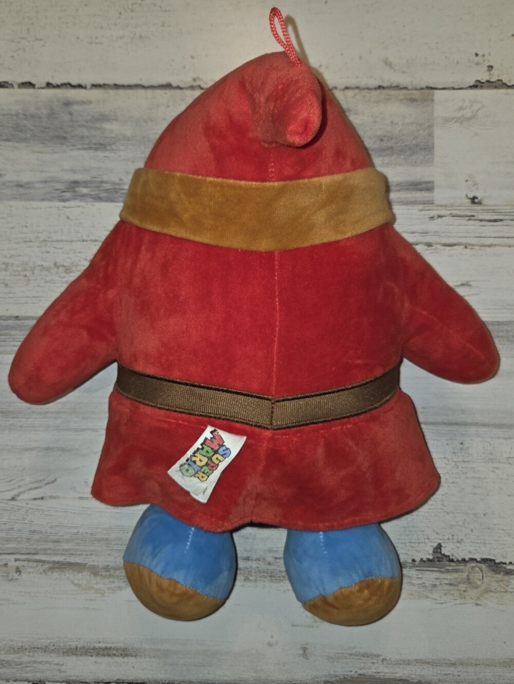 Nintendo Big Red Shy Guy Plush Stuffed Toy w/ Blue Feet Mario Cart / Party - Picture 2 of 4